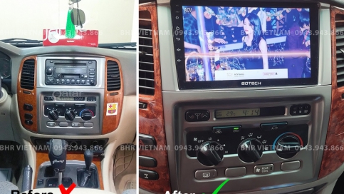 Màn hình DVD Android xe Toyota Land Cruiser 1998 - 2007 | Gotech GT6 New